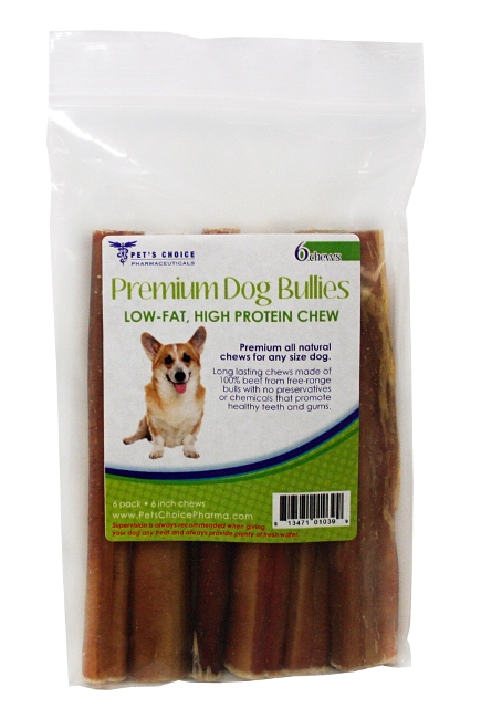 031cw6-pz6 6 In. - Bully Sticks For Dogs, Premium All Natural Dog Pizzle Chews