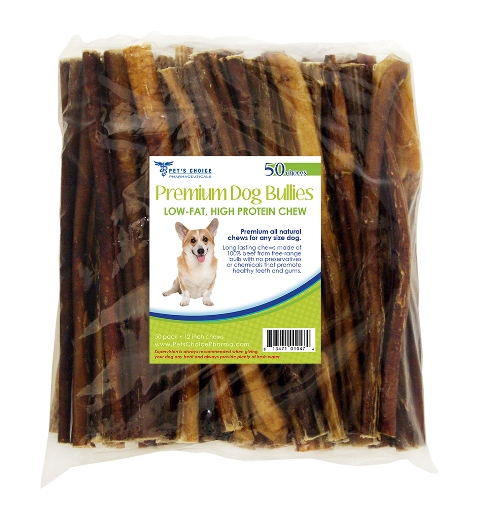 031cw12-pz50 12 In. - Bully Sticks For Dogs, Premium All Natural Dog Pizzle Chews