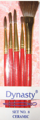Dynasty Brush Set 8 Ceramic 5 Brush Set Dynasty Brush Set 8 Ceramic 5 Brush Set