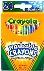 Crayola 6924 Washable Crayons- 24 Count