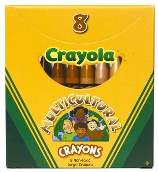Crayola 080W Multicultural Crayons Large 8 Count Crayola 080W Multicultural Crayons Large 8 Count