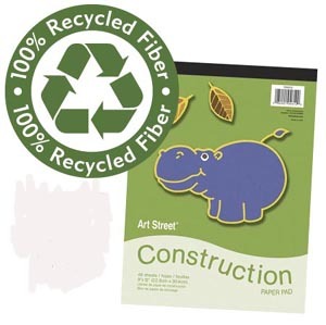 Pacon 4612R Art Street Construction Paper Pads- 9 X 12 In.- 48 Sheets
