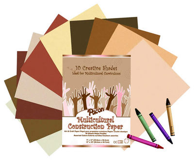 Pacon 3670R Multicultural Construction Paper- 12 X 18