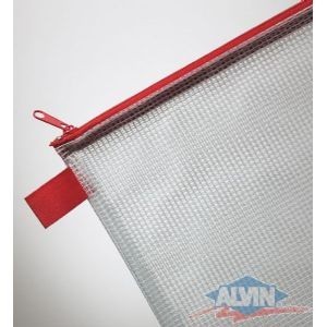 Alvin NB1216 Vinyl Zippered Mesh Bag 12 X 16 In