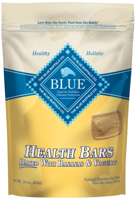 Blue Buffalo Bb00508 Health Bars Bananas & Yogurt Dog Biscuits Treat, 1.1 Lbs.