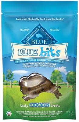 Blue Buffalo Bb00518 Bits Tasty Chicken Natural Soft-moist Dog Treat, 0.3 Lbs.