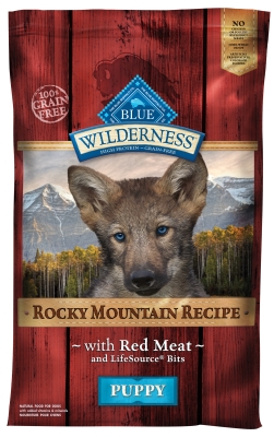 Blue Buffalo Bb10098 Wilderness Rocky Mountain Red Meat Puppy, 24.4 Lbs.