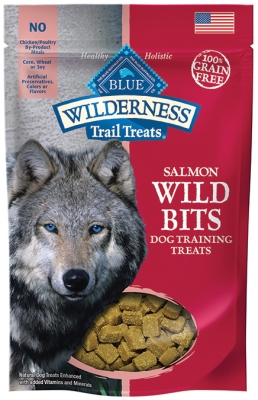 Blue Buffalo Bb10132 Wilderness Wild Bites Salmon Natural Dog Treat, 0.25 Lbs.