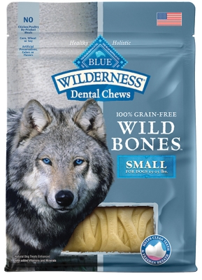 Blue Buffalo Bb10151 Wilderness Small Wild Bones Dog Dental Chew, 0.62 Lbs.