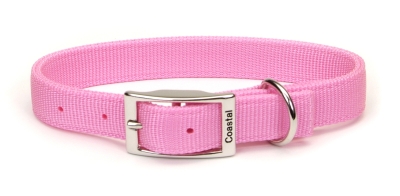 Co02905 22 In. Double Web Collar - Pink Bright
