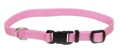 Co06307 12 In. Adjustable Nylon Collar - Bright Pink