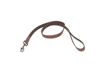 Co34801 1 In. Rustic Chocolate Leather Leash