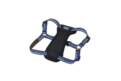 Co36448 18 In. Reflective Adjustable Padded Harness - Sapphire Blue
