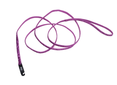 Co62662 Orchid Sparkles Leash With Glitter Overlay