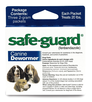 Ei07162 Eight In One Safeguard 4 Canine Dewormer For Medium Dogs, 2 Gm