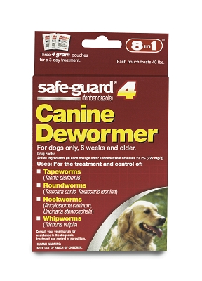 Ei07164 Eight In One Safeguard 4 Canine Dewormer For Medium Dogs, 4 Gm
