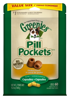 Greenies-nutro Gn10410 Pill Pocket Dog Chicken Capsules - 15.8 Oz.