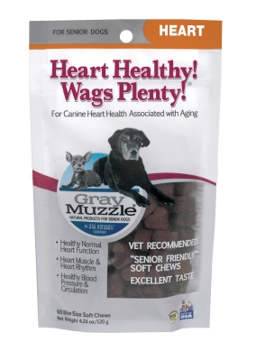 At71002 Gray Muzzle Heart Healthy- Wags Plenty - 60 Count