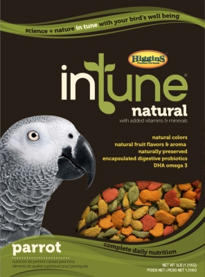 Hs30254 Intune Natural Diet For Parrots, 18 Lbs.