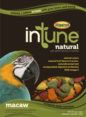 Hs30257 Intune Natural Diet For Macaws, 18 Lbs.