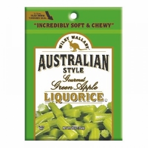 Kennys Candy Kl201025 10 Oz. Wiley Wallaby Liquorice, Green Apple
