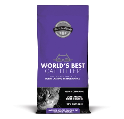 Kent Pet Group Worlds Best Wb00170 Wbcl Clump Multi-cat Lavender Scented, 28 Lbs.