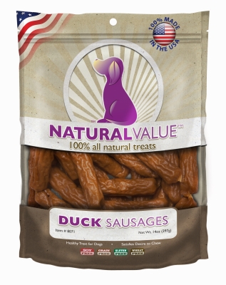 Loving Pets Ao08071 Soft Chew Duck Sausages, 1. 02 Lbs.