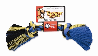 Mm20006 Flossy Chew Bone, 3 Knot Large, 0.4 Lbs.