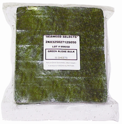 On25027 Green Marine Seaweed Algae, 50 Count