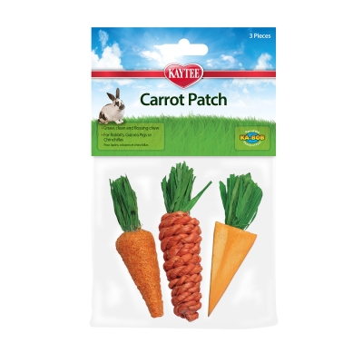Pets International Sp61103 Kt Chew Toy Carrot Patch, 3 Count