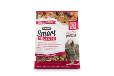 Zu33040 Smart Selects Parrot & Conure, 4 Lbs.