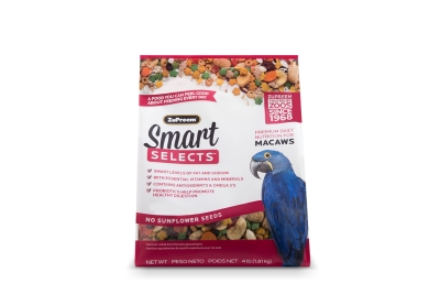 Zu34040 Smart Selects Macaws, 4 Lbs.