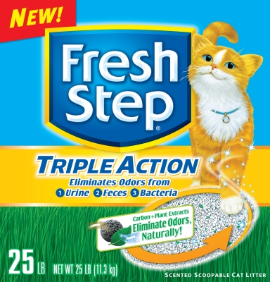 The Clorox Ec31024 Fresh Step Triple Action Scented Litter, 25 Lbs.