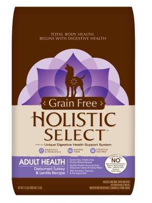 Wp31105 Holistic Select Grain Free Adult Health Dog - Turkey & Lentils, 13 Lbs.