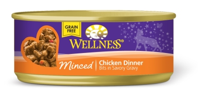 Om02676 Wellness Cat Dinner Minced Chicken - 24-5.5 Oz.