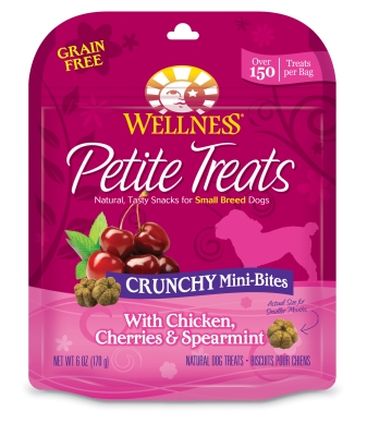 Om89070 Wd Petite Treats Crunchy Chicken, Cherry & Mint, 6 Oz.