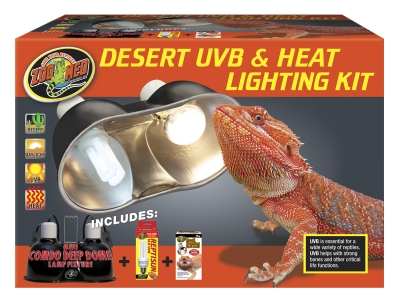 Zoo Med-aquatrol Zm32231 Desert Uvb & Heat Lighting Kit