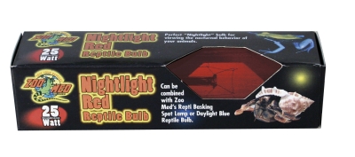 Zoo Med-aquatrol Zm39025 25 W Nightlight Red Reptile Bulb