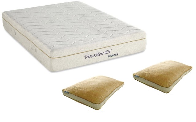 3050 11 In. Queen-size Memory Foam Mattress With 2 Bonus Pillows