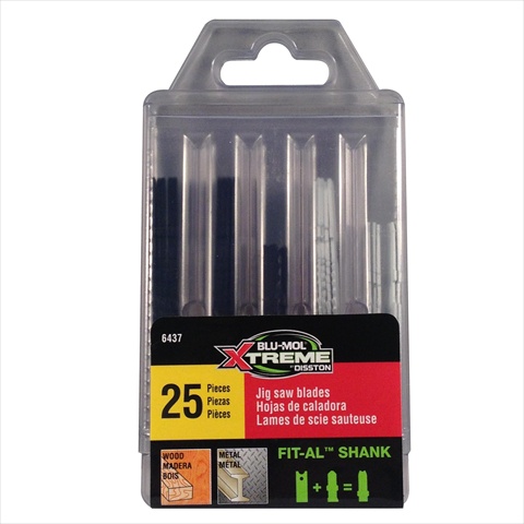 UPC 758218494431 product image for Blu-Mol Xtreme Wood & Metal Cutting Carbon-Bi-Metal Fit-Al Jig Saw Set, 25 P | upcitemdb.com