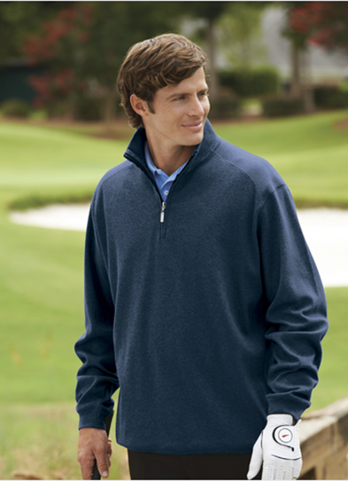 UPC 817398017240 product image for Bermuda Sands 9980 Mens Tyvola Long Sleeve Quarter-Zip Pullover - Ink 3X | upcitemdb.com