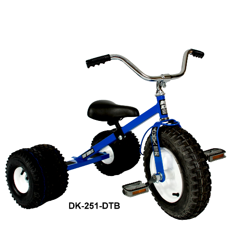 Dk-251-dtb Child Dually Tricycle, Blue