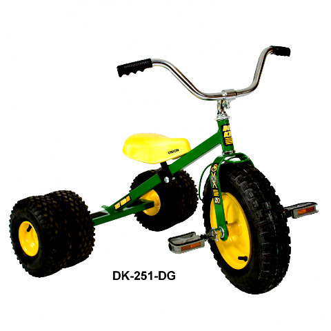 Dk-251-dg Child Dually Tricycle, Green