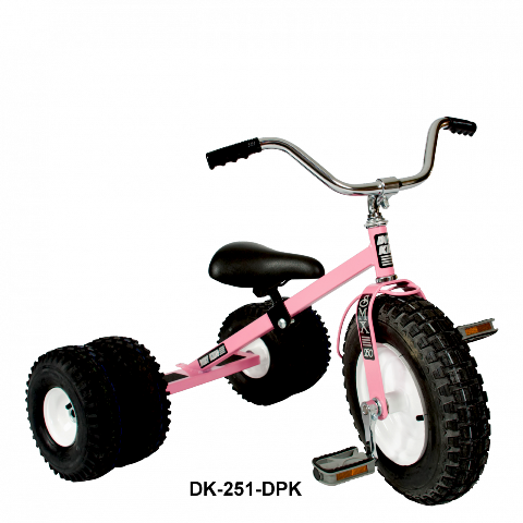 Dk-251-dpk Child Dually Tricycle, Pink