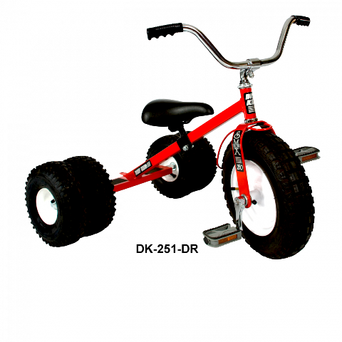 Dk-251-dr Child Dually Tricycle, Red