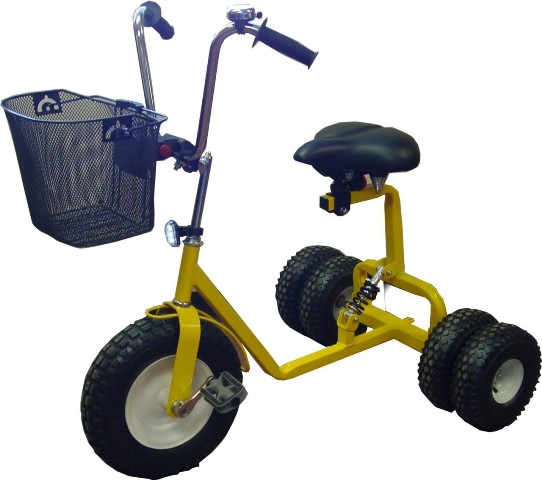 Dk-300-y Adult Dually Step Thru Tricycle, Yellow