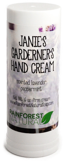 Rainforest Natural 08 Janies Gardeners Hand Cream Solid Lotion - Scented Lavender Peppermint