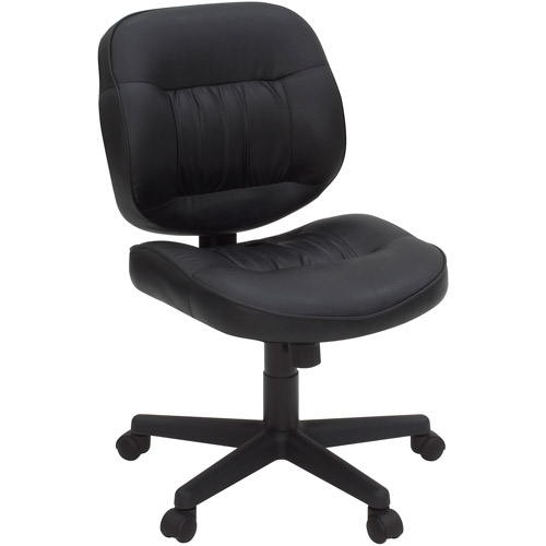 Cirrus Leather Swivel Chair - Black