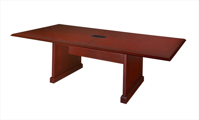 Tvctrc12048mh 120 X 48 In. Rectangle Mahogany Veneer Conference Table & Power Data Grommet
