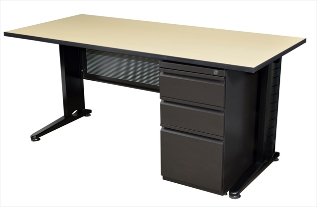 Msp4824be 48 In. Single Ped Desk - Beige